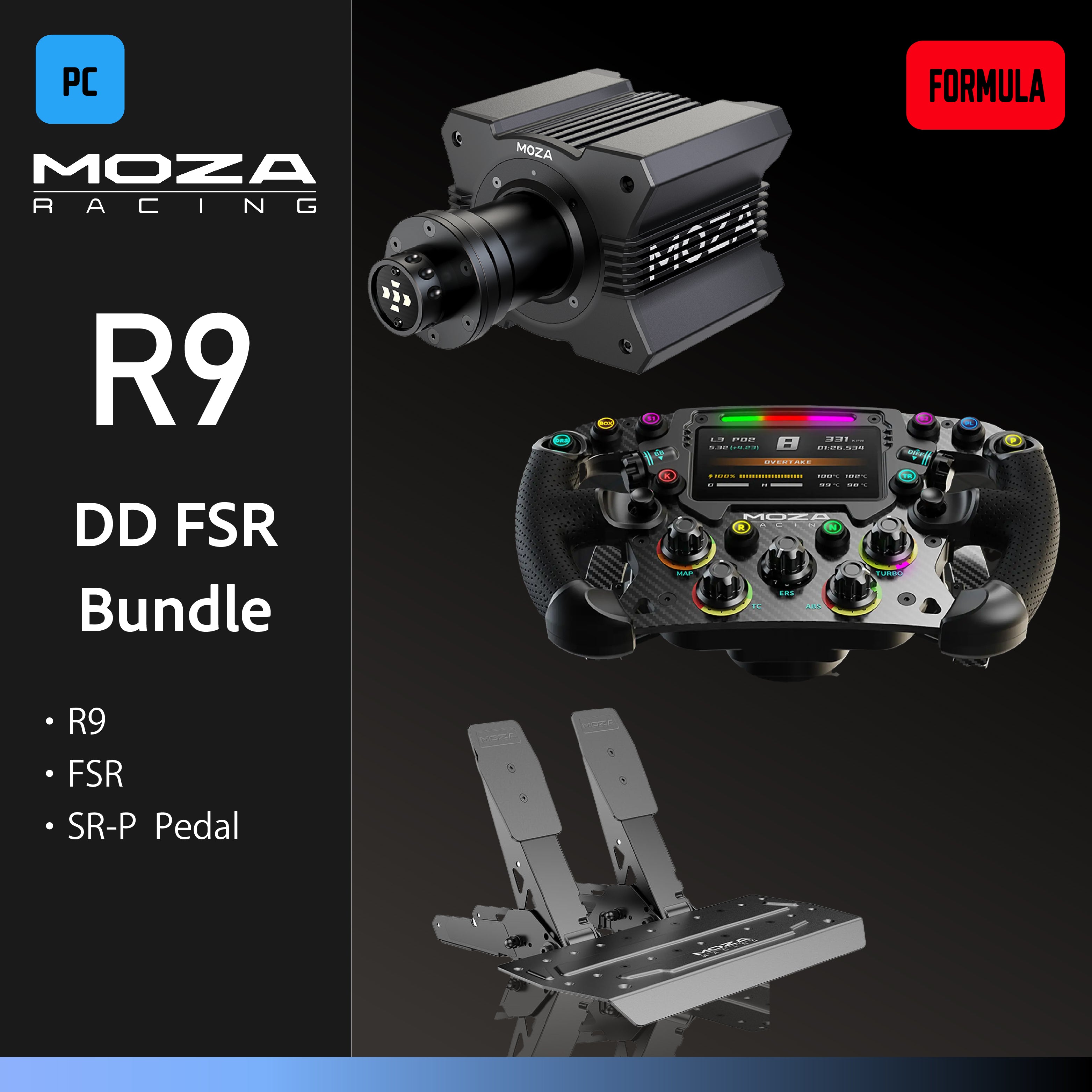 MOZA R9 DD FSR Bundle – Sim-Shop MOS