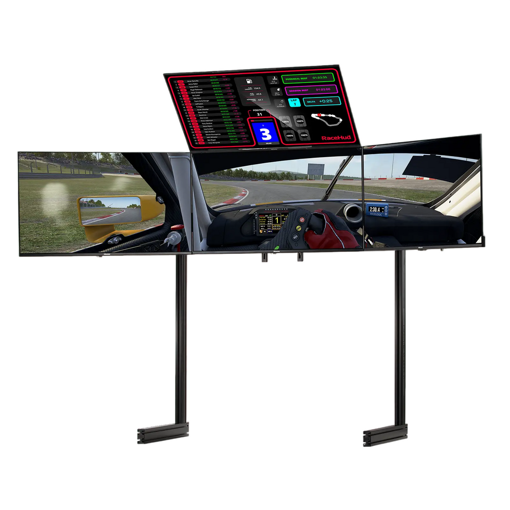 Elite Freestanding Quad Monitor Stand Black NLR-E037