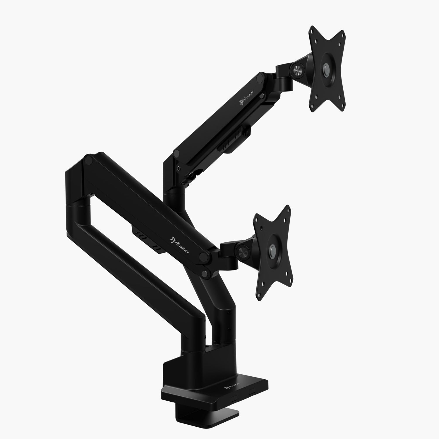 Alzare Neo Duo - Gas Spring Monitor Stand - Black