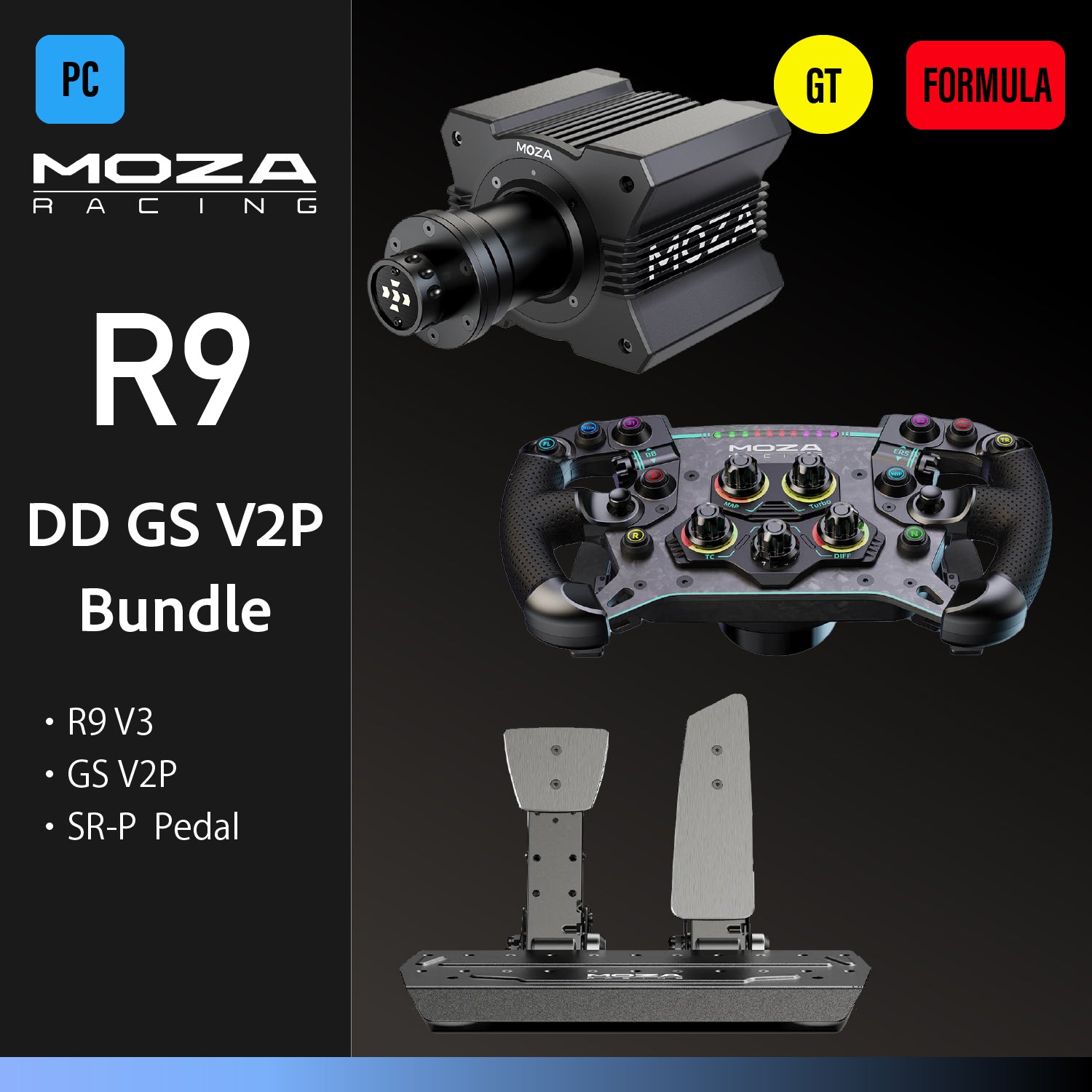 R9 V3 and GS V2P Bundle - MOZA Racing | Global