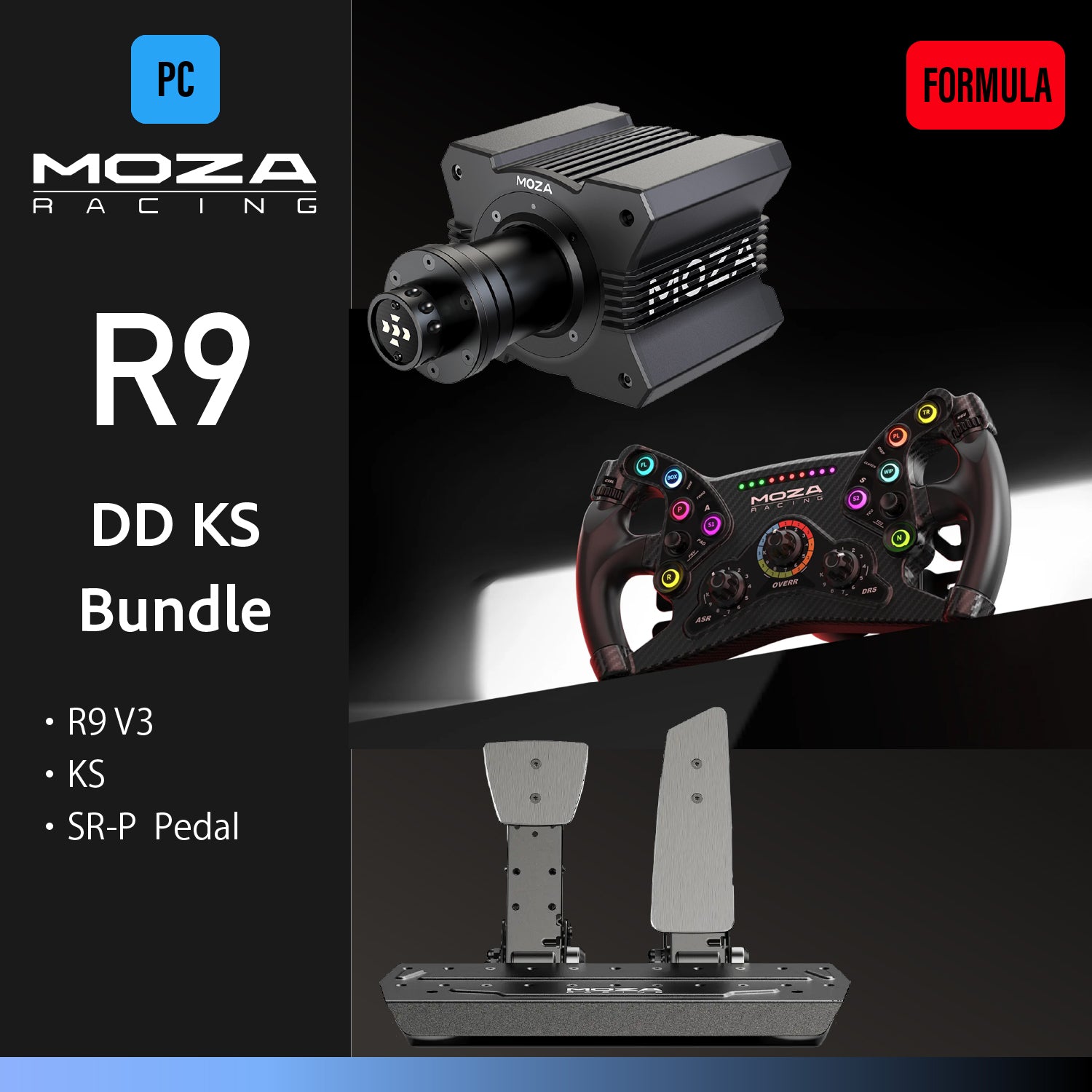 MOZA R9 DD KS Bundle
