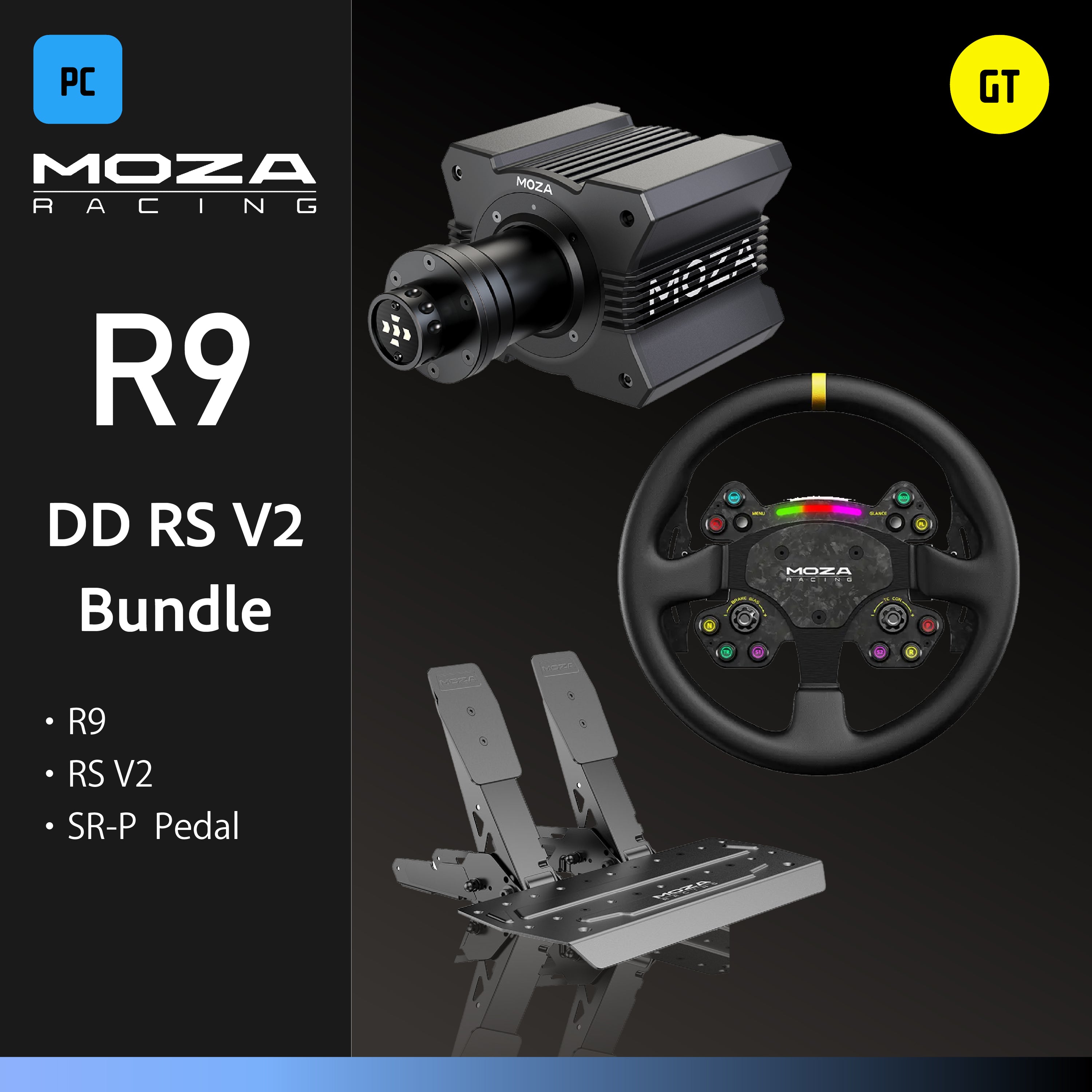 MOZA R9 DD RS V2 Bundle