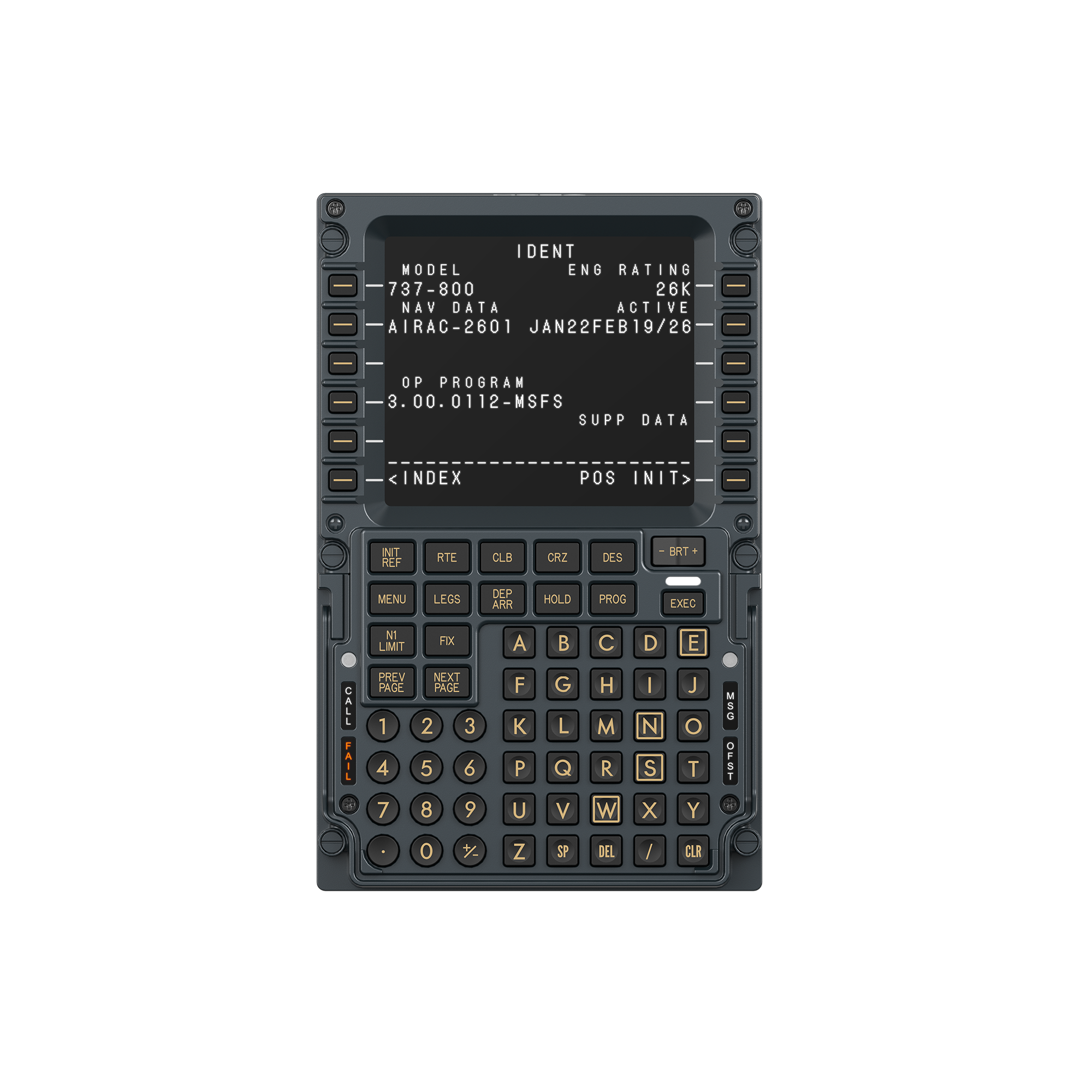 MB7F Flight Computer Display AS026（ボーイング）