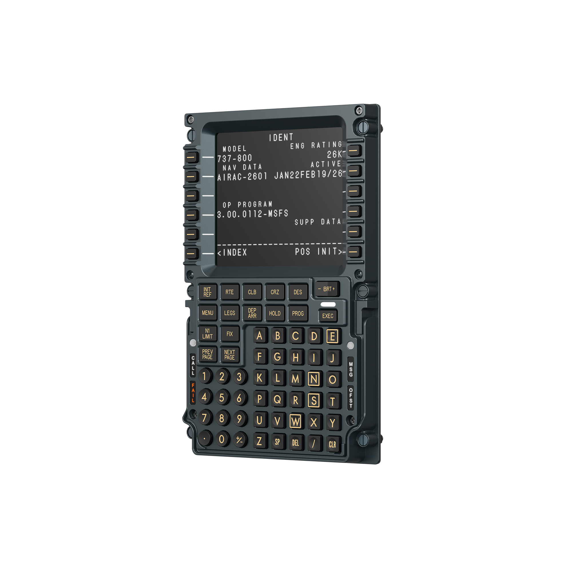MB7F Flight Computer Display AS026（ボーイング）