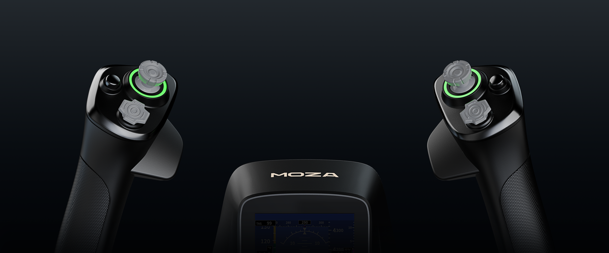 MOZA MFY Pro Yoke Handle AS021 グリップ質感クローズアップ