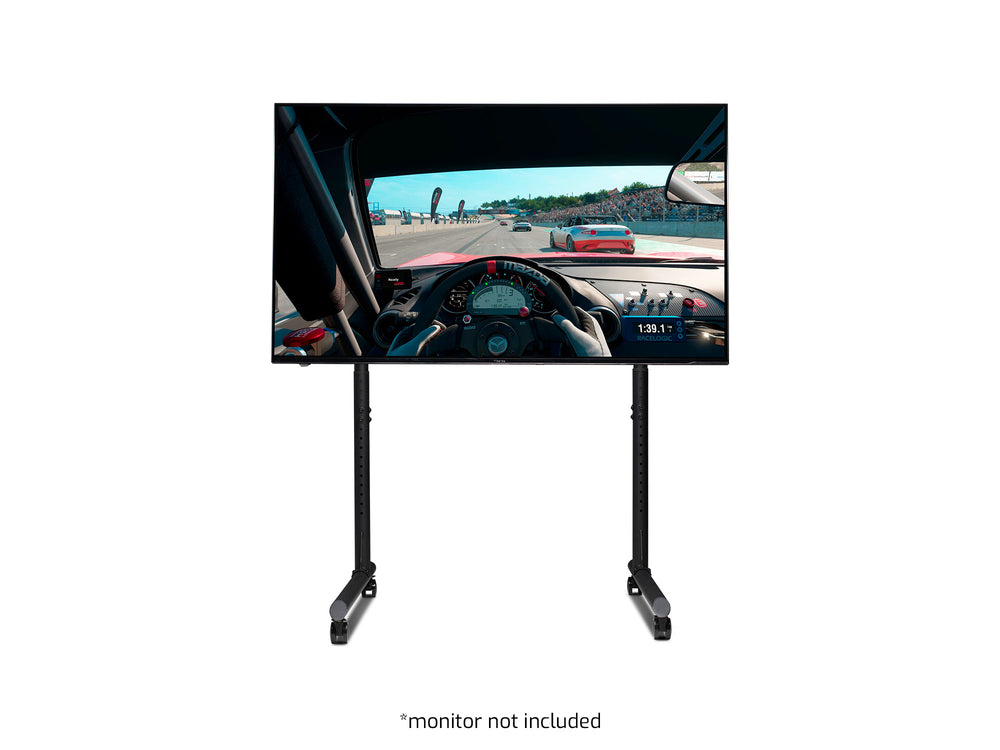 Round Tube Freestanding Single Monitor Stand NLR-R010