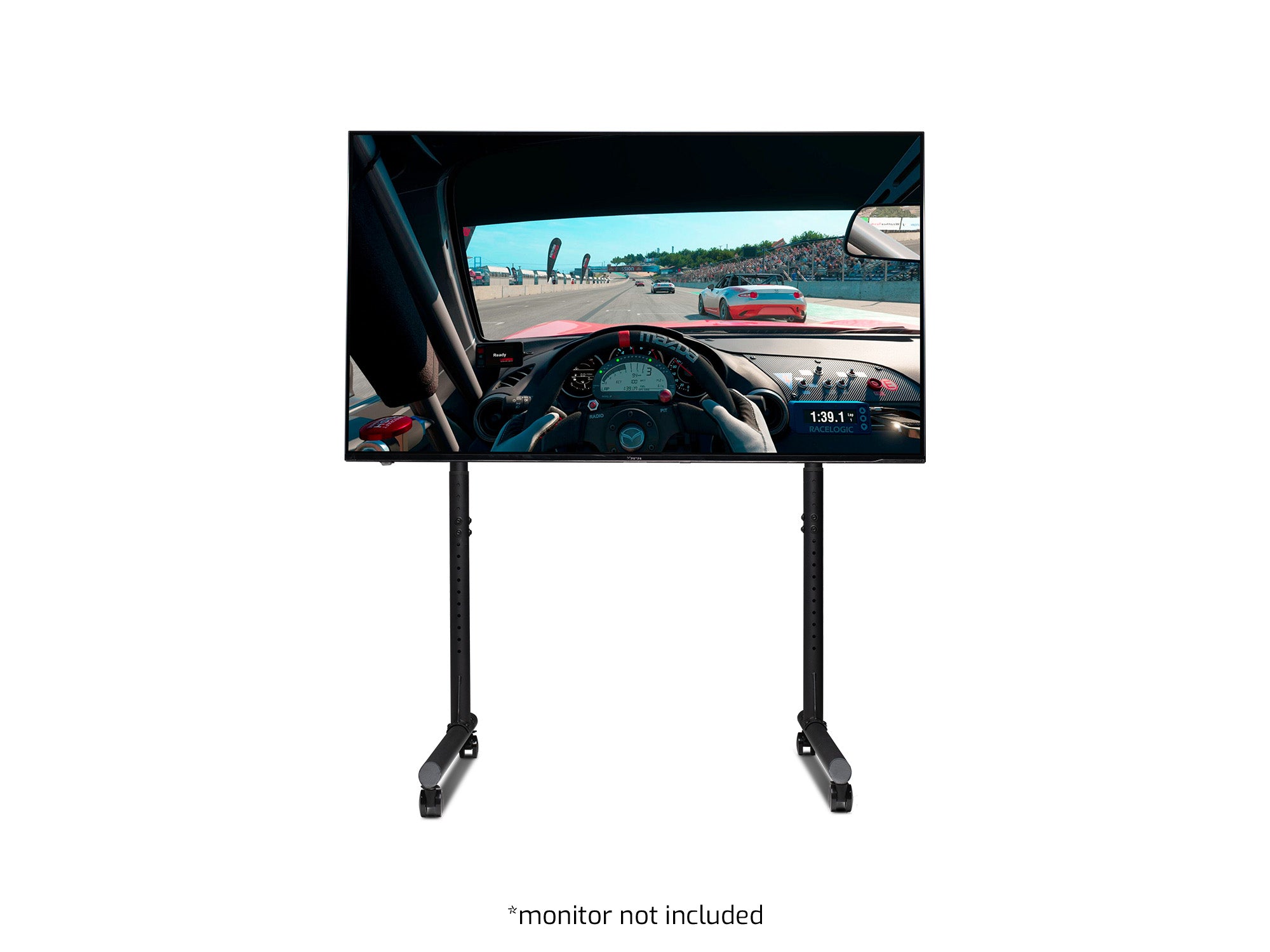 Next Level Racing Round Tube Freestanding Single Monitor Stand NLR-R010