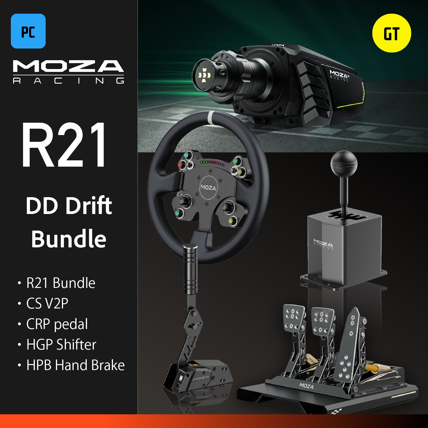 MOZA R21 DD Drift Bundle – Sim-Shop MOS