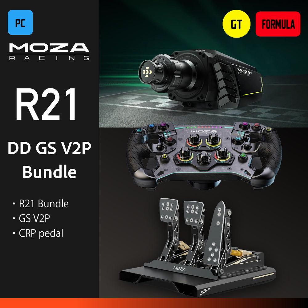 MOZA R21 DD GS V2P Bundle