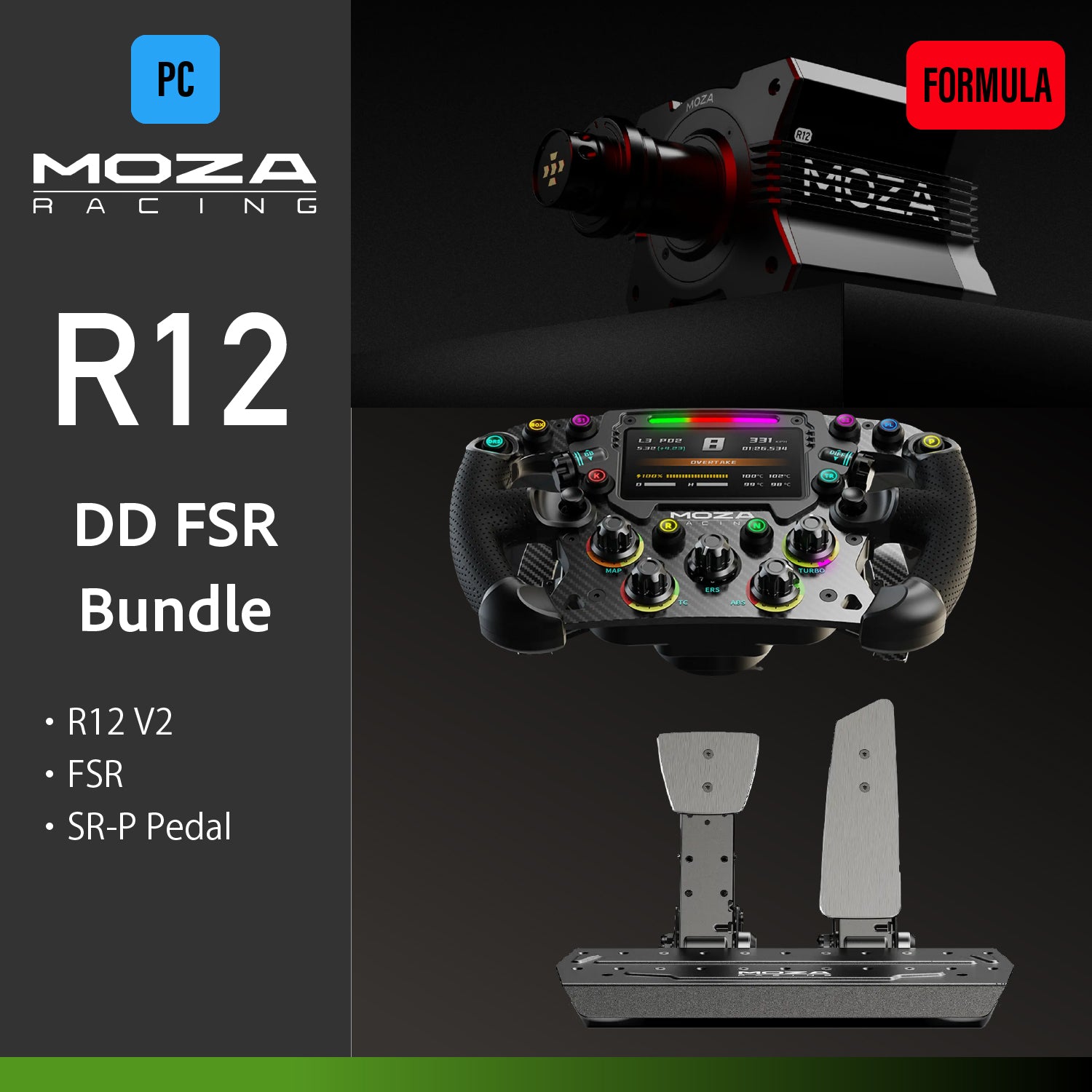 MOZA R12 DD FSR Bundle