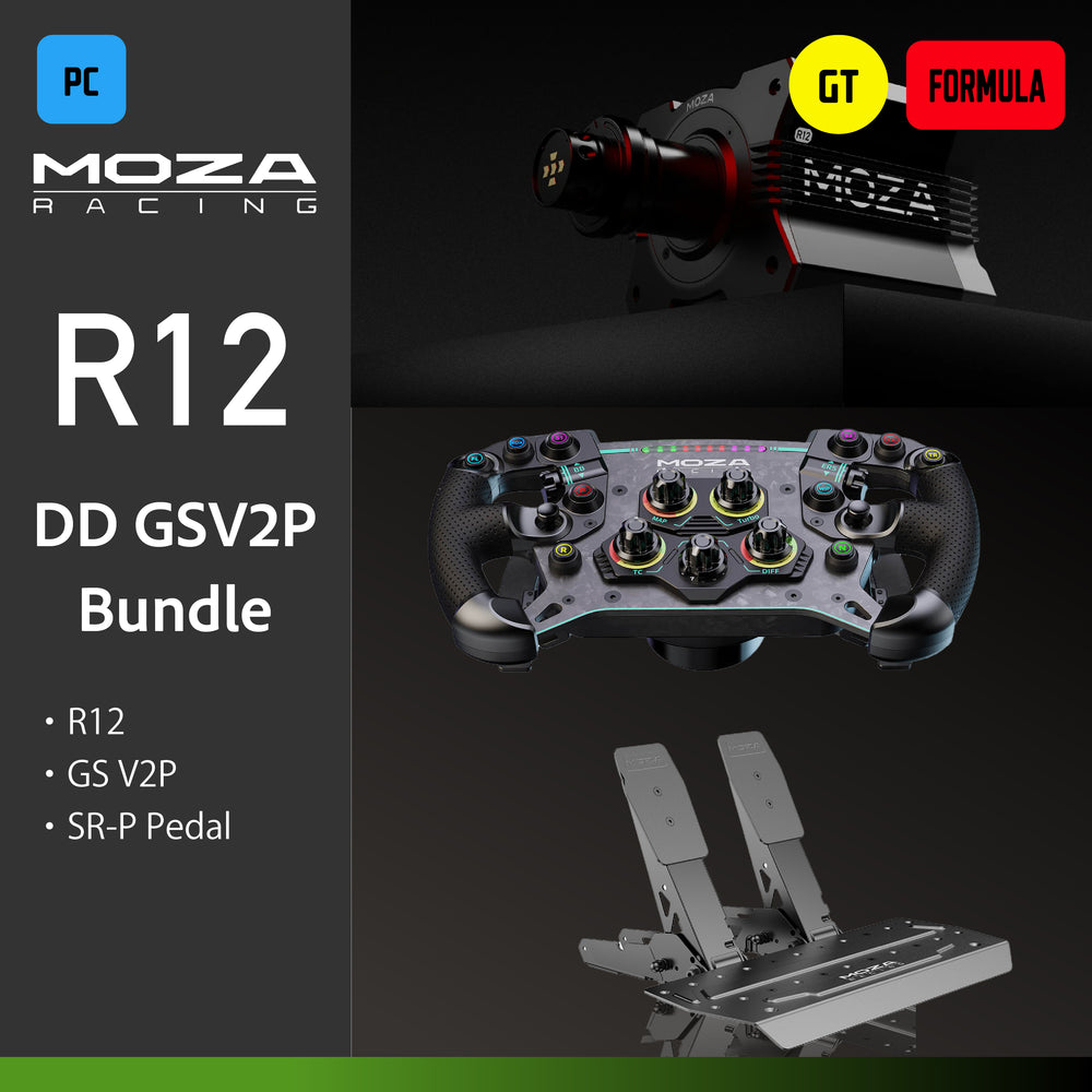 MOZA R12 DD GS V2P Bundle