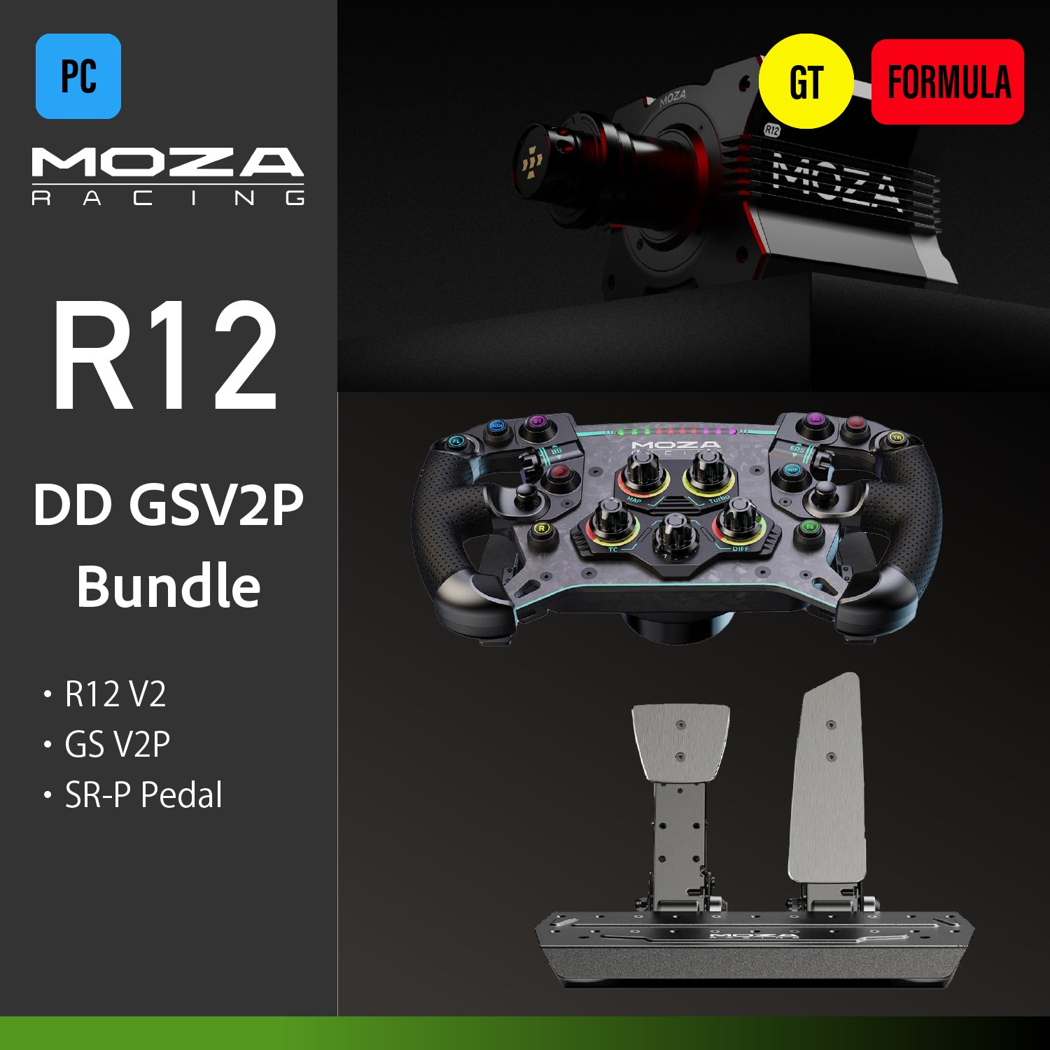 R9 V3 and GS V2P Bundle - MOZA Racing | Global