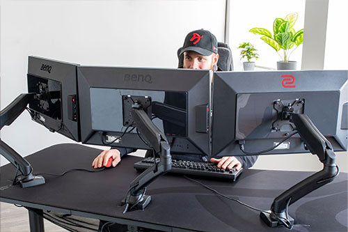 Arozzi Arena Gaming Desk - Pure Black