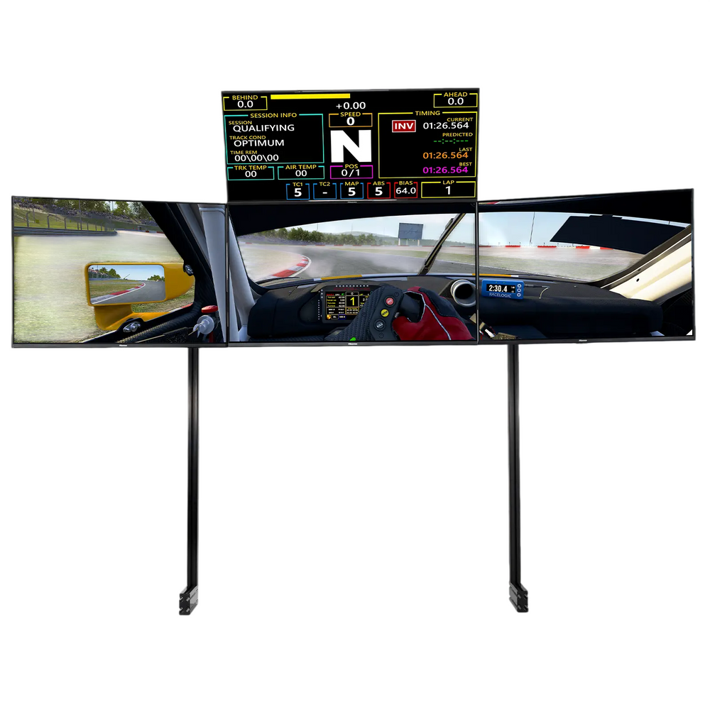 Elite Freestanding Quad Monitor Stand Black NLR-E037